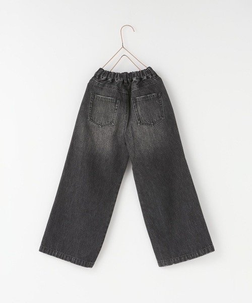 LOWRYS FARM（ローリーズファーム）の「ベルトツキワイドパンツ　607549（デニムパンツ・キッズ・ブルー/ワンウォッシュ/ブラック・140cm/130cm/120cm/110cm/150cm）」の19枚目の写真