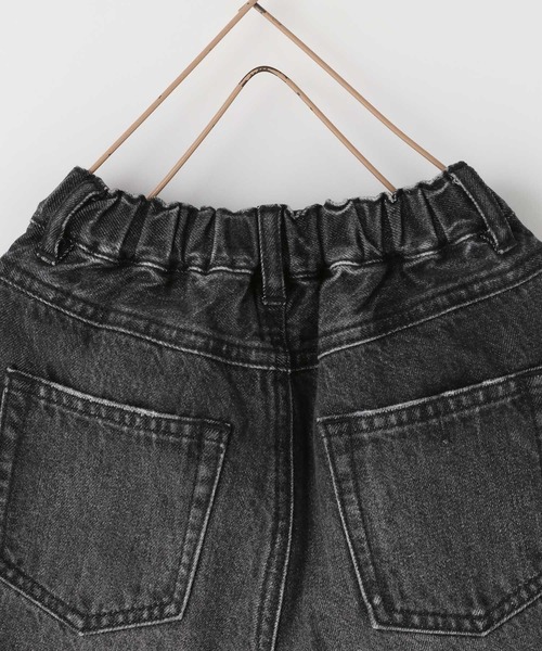 LOWRYS FARM（ローリーズファーム）の「ベルトツキワイドパンツ　607549（デニムパンツ・キッズ・ブルー/ワンウォッシュ/ブラック・140cm/130cm/120cm/110cm/150cm）」の20枚目の写真