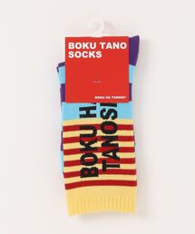 BOKU HA TANOSII（ボク　ハ　タノシイ）の「【BOKU HA TANOSII】別注マルチボーダーソックス/23-25cm（ソックス/靴下）」