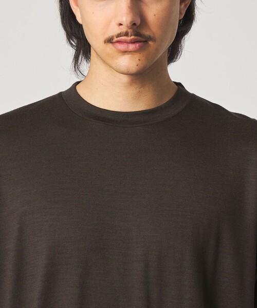 Steven Alan（スティーブンアラン）の「＜Steven Alan＞ メリノウール クルーネック ショートスリーブ Tシャツ（Tシャツ/カットソー・メンズ・オリーブ/ダークブラウン・XL/L/M/S）」の12枚目の写真