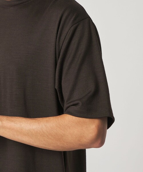 Steven Alan（スティーブンアラン）の「＜Steven Alan＞ メリノウール クルーネック ショートスリーブ Tシャツ（Tシャツ/カットソー・メンズ・オリーブ/ダークブラウン・XL/L/M/S）」の13枚目の写真
