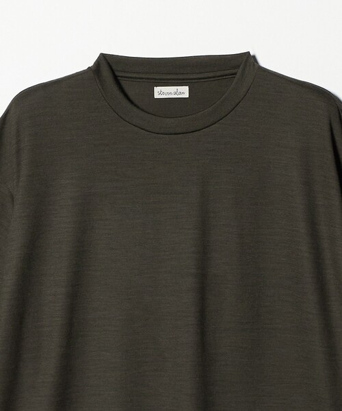 Steven Alan（スティーブンアラン）の「＜Steven Alan＞ メリノウール クルーネック ショートスリーブ Tシャツ（Tシャツ/カットソー・メンズ・オリーブ/ダークブラウン・XL/L/M/S）」の22枚目の写真