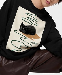 MAMIAN（マミアン）の「urday / cat / アートワークスウェットシャツ【ユニセックス】（スウェット）」
