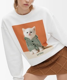 MAMIAN（マミアン）の「urday / cat / アートワークスウェットシャツ【ユニセックス】（スウェット）」