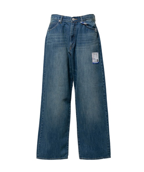 In・stru(men-tal).(インストルメンタル)の「Hard Washed Selvage Denim Baggy Pants(デニムパンツ・メンズ・インディゴブルー/ブラック・44/46/48)」の2枚目の写真