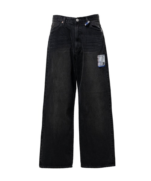 In・stru(men-tal).(インストルメンタル)の「Hard Washed Selvage Denim Baggy Pants(デニムパンツ・メンズ・インディゴブルー/ブラック・44/46/48)」の1枚目の写真