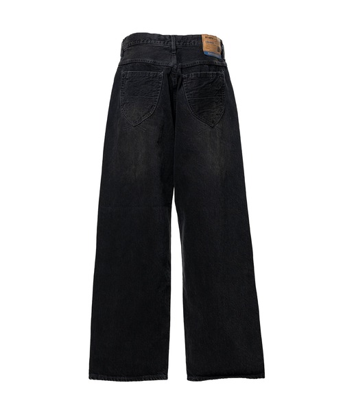 In・stru(men-tal).(インストルメンタル)の「Hard Washed Selvage Denim Baggy Pants(デニムパンツ・メンズ・インディゴブルー/ブラック・44/46/48)」の3枚目の写真