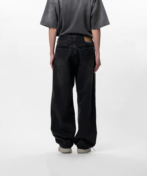 In・stru(men-tal).(インストルメンタル)の「Hard Washed Selvage Denim Baggy Pants(デニムパンツ・メンズ・インディゴブルー/ブラック・44/46/48)」の6枚目の写真