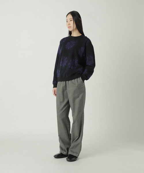 ZUCCa(ズッカ)の「JACQUARD SWEATSHIRT / カットソー(スウェット・レディース・ブラック/グレー・XL/M size)」の3枚目の写真