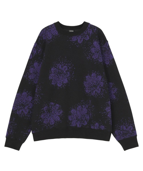 ZUCCa(ズッカ)の「JACQUARD SWEATSHIRT / カットソー(スウェット・レディース・ブラック/グレー・XL/M size)」の8枚目の写真