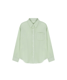 Sheer cotton shirt - mint