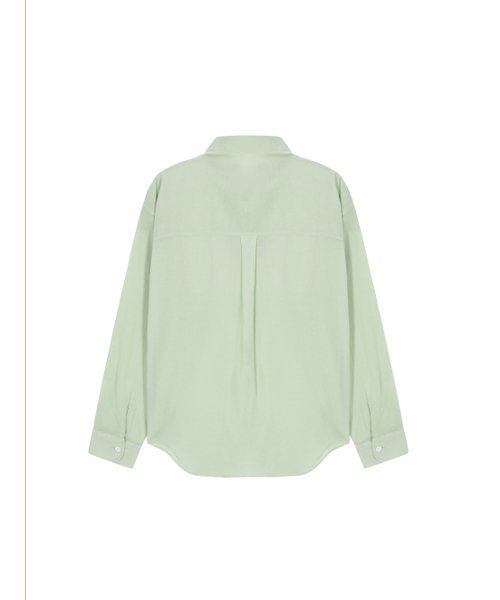 SALAD BAGUNI(サラダバグニ)の「Sheer cotton shirt - mint(シャツ/ブラウス・レディース・その他・FREE)」の2枚目の写真