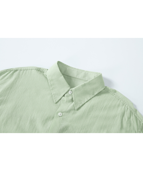 SALAD BAGUNI(サラダバグニ)の「Sheer cotton shirt - mint(シャツ/ブラウス・レディース・その他・FREE)」の3枚目の写真