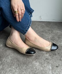 【WEB限定】チェーンフラットパンプス