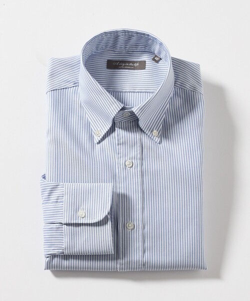 A DAY IN THE LIFE UNITED ARROWS(アデイインザライフユナイテッドアローズ)の「ロイヤル オックスフォード ボタンダウンシャツ-イージーケア-<A DAY IN THE LIFE>(シャツ/ブラウス・メンズ・ロイヤルブルー/ライトブルー/ホワイト・42cm/41cm/40cm/39cm/38cm/37cm)」の2枚目の写真