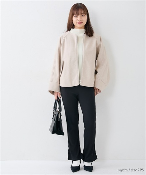 Petitjo(プッチージョ)の「小さいサイズ 裾スリットリブレギンス 低身長さん・小柄女性(その他パンツ・レディース・グレー/ブラック・PM/PS/PSS)」の18枚目の写真
