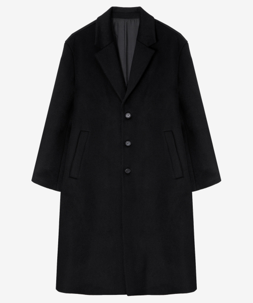 MINDBRIDGE（マインドブリッジ）の「ドゥグッド_[COUTURE]カシミヤオーバーサイズシングルコート（チェスターコート・メンズ・ブラック・100/105/95）」の19枚目の写真