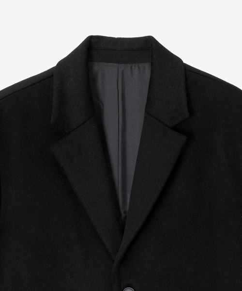 MINDBRIDGE（マインドブリッジ）の「ドゥグッド_[COUTURE]カシミヤオーバーサイズシングルコート（チェスターコート・メンズ・ブラック・100/105/95）」の21枚目の写真