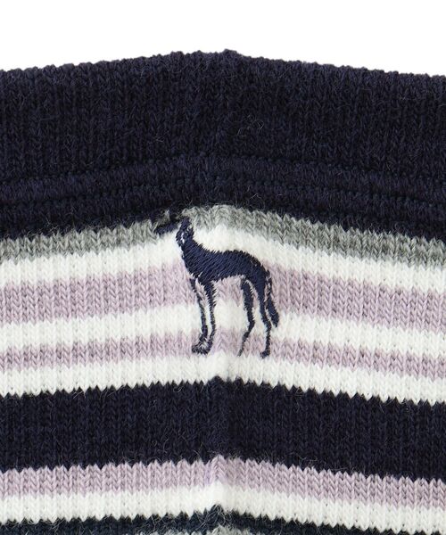 adabat（アダバット）の「5本指ボーダーウォームソックス（ソックス/靴下・レディース・ネイビー系2/ホワイト系3/グレー系2・00）」の9枚目の写真