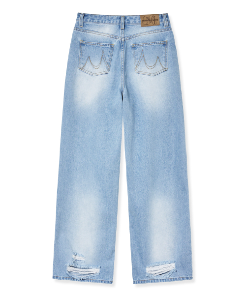 Midnight Move（ミッドナイトムーブ）の「dg ws pants (blue)（デニムパンツ・レディース・その他・S/M）」の4枚目の写真