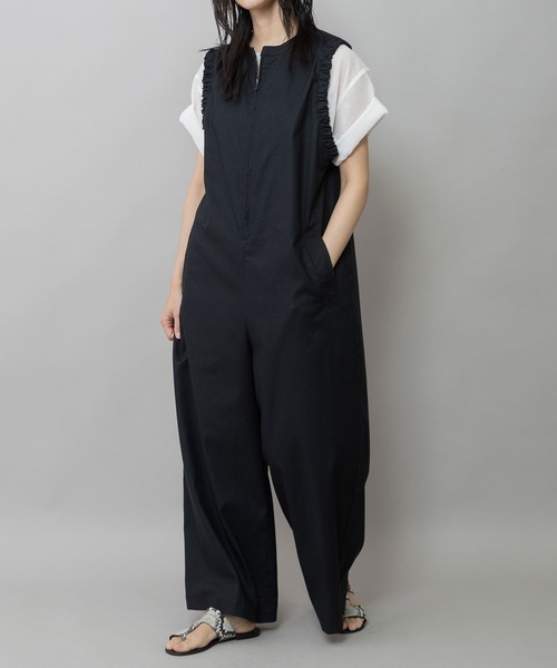 UVカット】【接触冷感】【速乾性】ヘンプシャンブレーコンビネゾン
