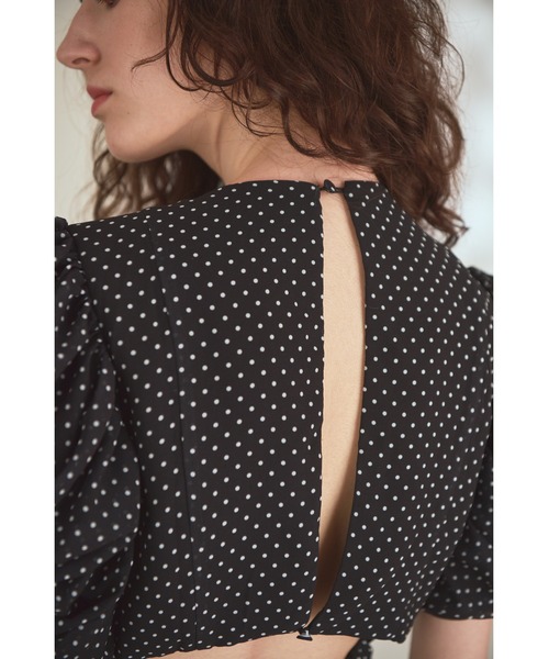 Estella.K(エステラケー)の「Vina Dress ドレープスリーブソフトドレス(ワンピース・レディース・ブラック系その他/レッド/ピンクベージュ・FREE)」の8枚目の写真