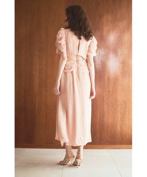 Estella.K(エステラケー)の「Vina Dress ドレープスリーブソフトドレス(ワンピース・レディース・ブラック系その他/レッド/ピンクベージュ・FREE)」の19枚目の写真