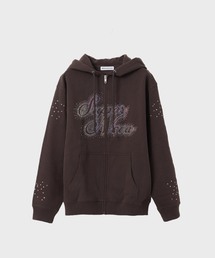 SKIN（スキン）の「Super Nova by Skin別注 Rhinestone Zip Hoodie（パーカー）」