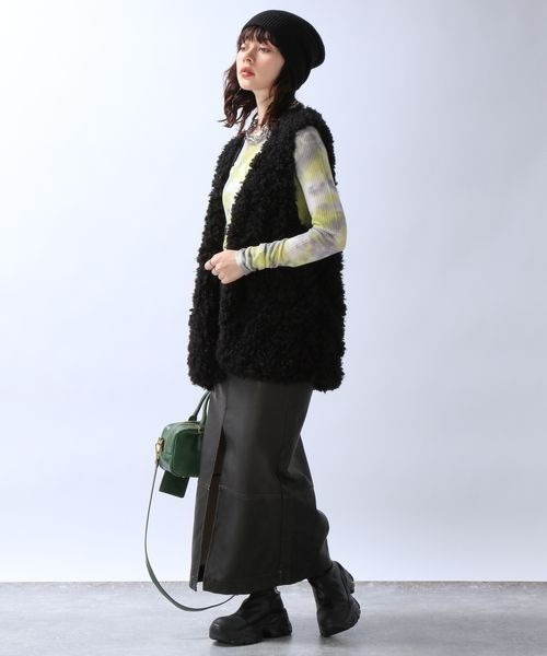 JEANASIS(ジーナシス)の「ニットキャップ(ニットキャップ/ビーニー・レディース・ブラック・FREE)」の5枚目の写真