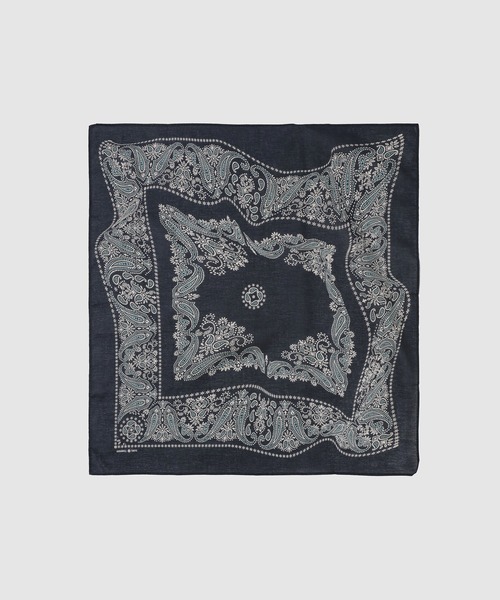 SUGARHILL（シュガーヒル）の「BANDANA（バンダナ/スカーフ・メンズ・レッド/パープル/ネイビー/ミント/ブラック・0）」の4枚目の写真