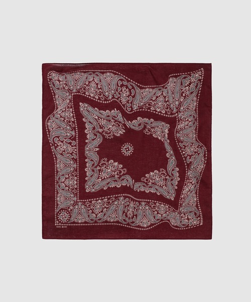 SUGARHILL（シュガーヒル）の「BANDANA（バンダナ/スカーフ・メンズ・レッド/パープル/ネイビー/ミント/ブラック・0）」の5枚目の写真