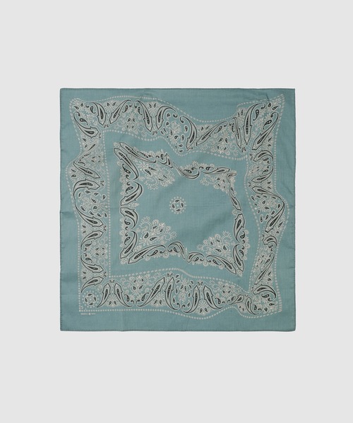 SUGARHILL（シュガーヒル）の「BANDANA（バンダナ/スカーフ・メンズ・レッド/パープル/ネイビー/ミント/ブラック・0）」の3枚目の写真