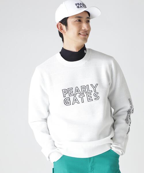 PEARLY GATES(パーリーゲイツ)の「【PEARLY GATES】PG is PG ロゴジャガードクルーネックニットプルオーバー(ニット/セーター・メンズ・グリーン/ネイビー/ホワイト・X-LARGE/XX-LARGE/MEDIUM/LARGE)」の20枚目の写真