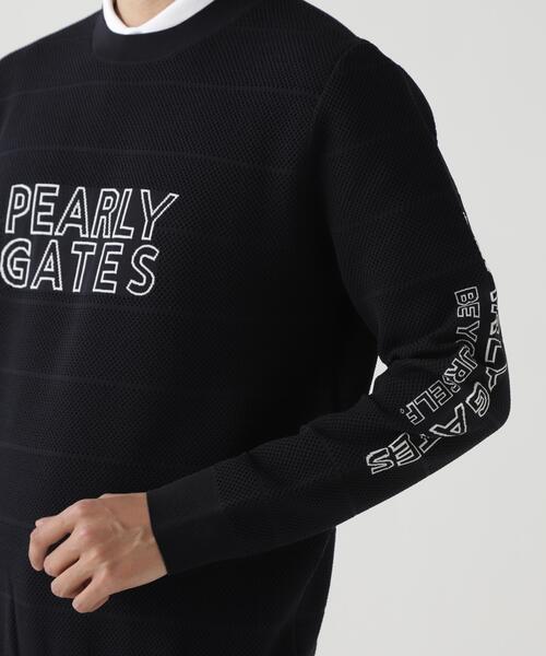 PEARLY GATES(パーリーゲイツ)の「【PEARLY GATES】PG is PG ロゴジャガードクルーネックニットプルオーバー(ニット/セーター・メンズ・グリーン/ネイビー/ホワイト・X-LARGE/XX-LARGE/MEDIUM/LARGE)」の9枚目の写真