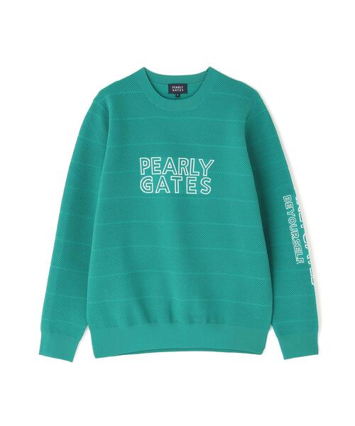 PEARLY GATES(パーリーゲイツ)の「【PEARLY GATES】PG is PG ロゴジャガードクルーネックニットプルオーバー(ニット/セーター・メンズ・グリーン/ネイビー/ホワイト・X-LARGE/XX-LARGE/MEDIUM/LARGE)」の18枚目の写真