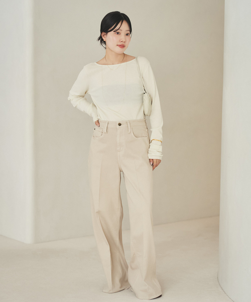 plage（プラージュ）の「Softy boucle cotton ニット（ニット/セーター・レディース・ブラウン/ホワイト系その他・FREE）」の5枚目の写真