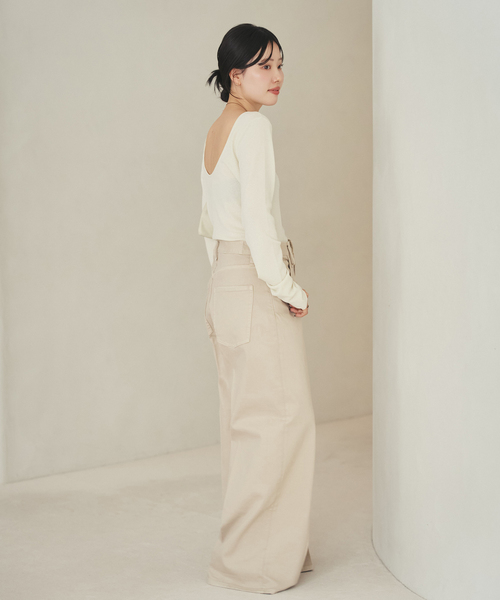 plage（プラージュ）の「Softy boucle cotton ニット（ニット/セーター・レディース・ブラウン/ホワイト系その他・FREE）」の8枚目の写真