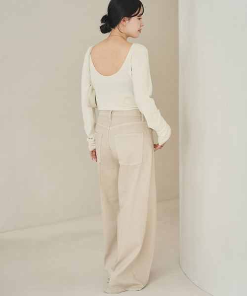 plage（プラージュ）の「Softy boucle cotton ニット（ニット/セーター・レディース・ブラウン/ホワイト系その他・FREE）」の9枚目の写真