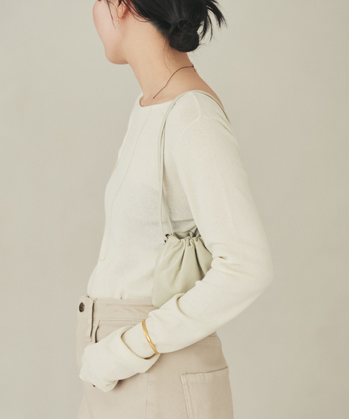 plage（プラージュ）の「Softy boucle cotton ニット（ニット/セーター・レディース・ブラウン/ホワイト系その他・FREE）」の12枚目の写真