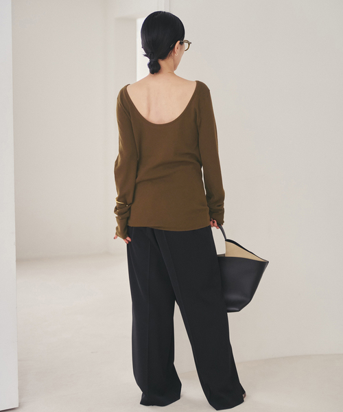 plage（プラージュ）の「Softy boucle cotton ニット（ニット/セーター・レディース・ブラウン/ホワイト系その他・FREE）」の15枚目の写真
