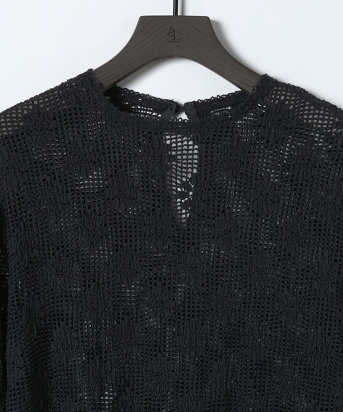 eL（エル）の「【eL】Mesh Lace Pullover/641305（Tシャツ/カットソー・レディース・ブラック/オフホワイト・FREE）」の17枚目の写真
