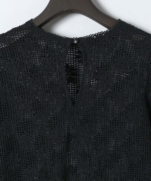 eL（エル）の「【eL】Mesh Lace Pullover/641305（Tシャツ/カットソー・レディース・ブラック/オフホワイト・FREE）」の21枚目の写真