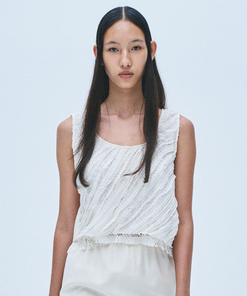muller of yoshiokubo ミュラーオブヨシオクボ / RUFFLE CHIFFON LAYER TOP マルチウェイラッフルシフォンレイヤートップス / MLS26205