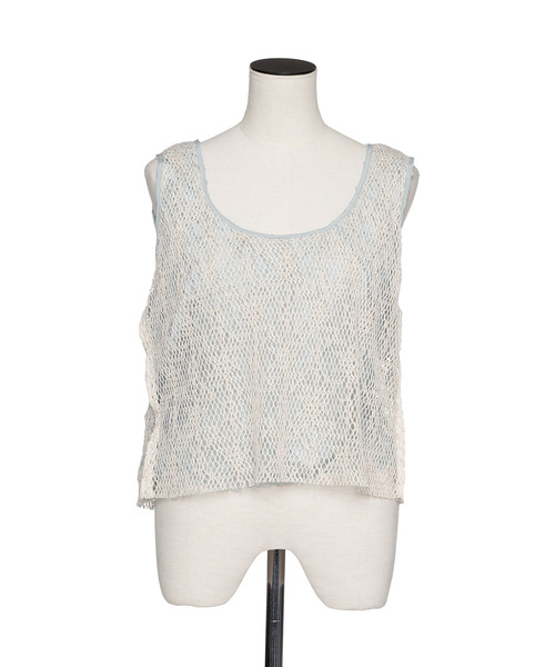 muller of yoshiokubo(ミュラーオブヨシオクボ)の「muller of yoshiokubo ミュラーオブヨシオクボ / RUFFLE CHIFFON LAYER TOP マルチウェイラッフルシフォンレイヤートップス / MLS26205(その他トップス・レディース・ブラック/アイボリー/ブルー・FREE)」の16枚目の写真