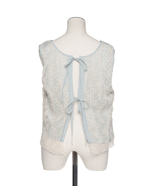 muller of yoshiokubo(ミュラーオブヨシオクボ)の「muller of yoshiokubo ミュラーオブヨシオクボ / RUFFLE CHIFFON LAYER TOP マルチウェイラッフルシフォンレイヤートップス / MLS26205(その他トップス・レディース・ブラック/アイボリー/ブルー・FREE)」の17枚目の写真