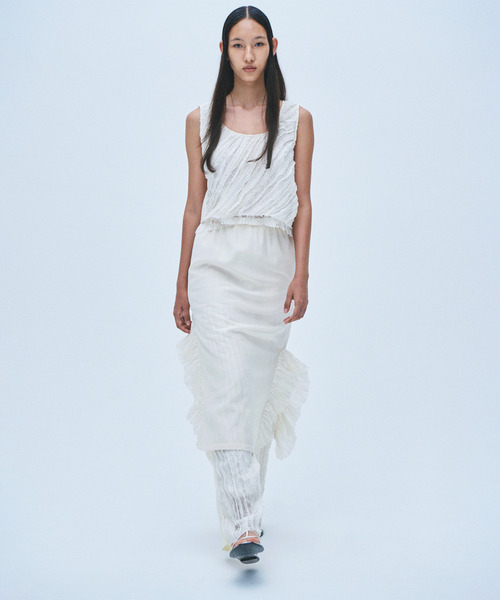 muller of yoshiokubo(ミュラーオブヨシオクボ)の「muller of yoshiokubo ミュラーオブヨシオクボ / RUFFLE CHIFFON LAYER TOP マルチウェイラッフルシフォンレイヤートップス / MLS26205(その他トップス・レディース・ブラック/アイボリー/ブルー・FREE)」の19枚目の写真