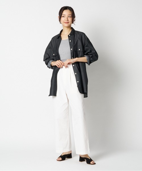 HELIOPOLE(エリオポール)の「CINCH BACK PANTS(その他パンツ・レディース・ベージュ/ホワイト/オリーブ・38/36)」の22枚目の写真