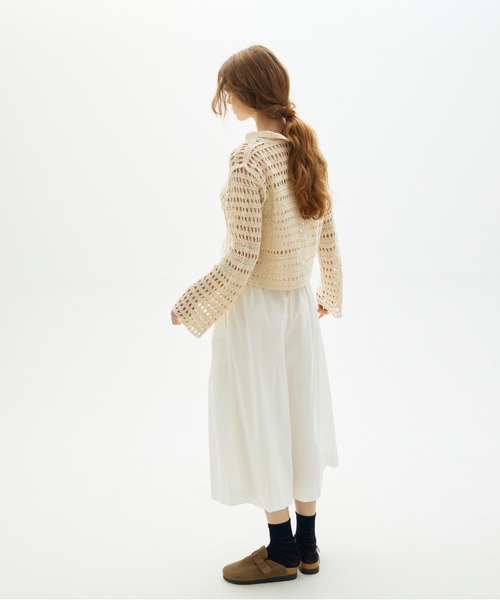 full/fill.(フルフィル)の「crochet lace polo tops/クロシェレースポロトップス(ポロシャツ・レディース・ブラック/ナチュラル・FREE)」の17枚目の写真