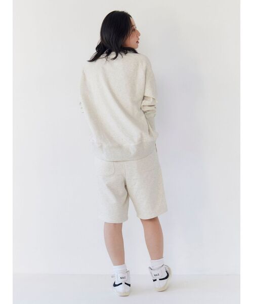 FRUIT OF THE LOOM(フルーツオブザルーム)の「FRUIT OF THE LOOM別注 ロゴスウェットハーフパンツ(スウェットパンツ・レディース・アイボリー/ネイビー・FREE)」の13枚目の写真