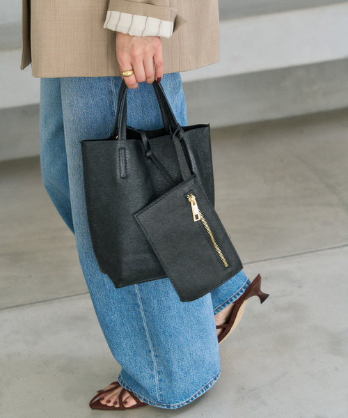 LE TALON（ルタロン）の「MILLELA FIRENZE/ミレッラ METALLIC MINI TOTE（トートバッグ・レディース・ブラック/シルバー/ゴールド・FREE）」の6枚目の写真